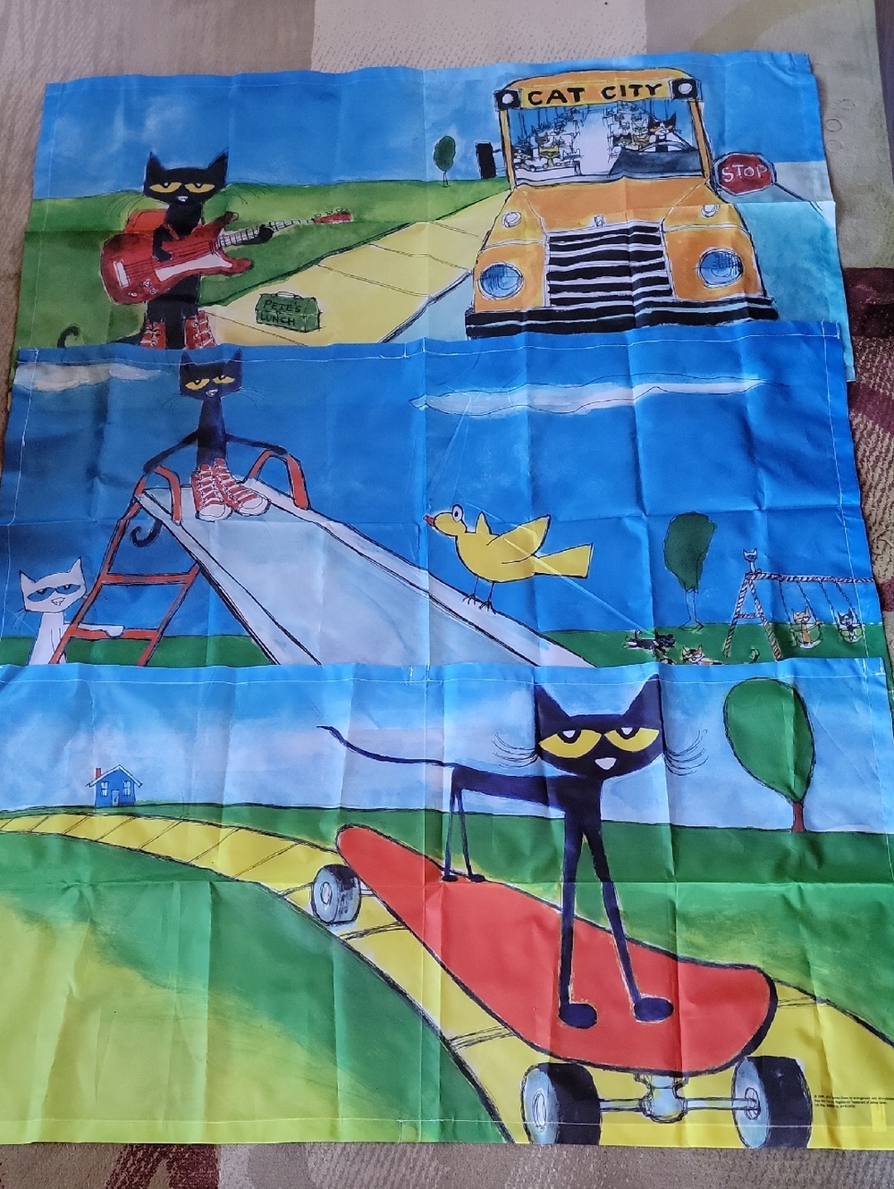 Pete The Cat Fluoresent Light Covers 47 X 24. Set Of 3